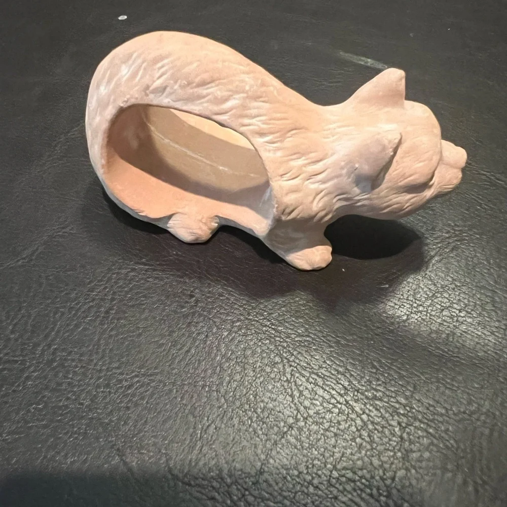 Terra Cotta‎ Animal Napkin Rings Set of 6 Farm Woodland Animals